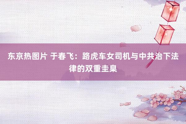 东京热图片 于春飞：路虎车女司机与中共治下法律的双重圭臬