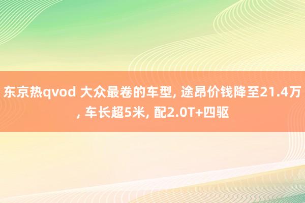 东京热qvod 大众最卷的车型， 途昂价钱降至21.4万， 车长超5米， 配2.0T+四驱