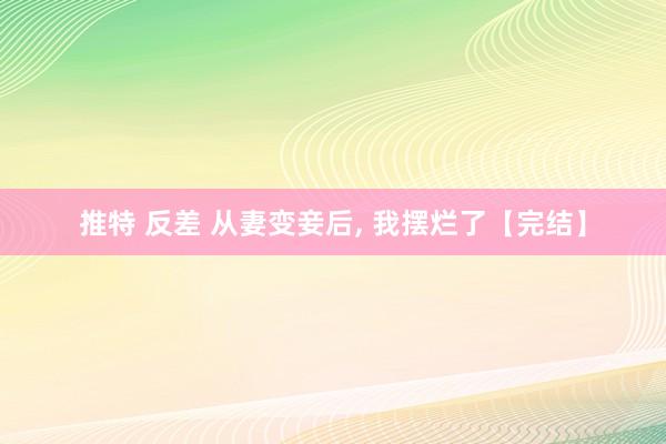 推特 反差 从妻变妾后， 我摆烂了【完结】